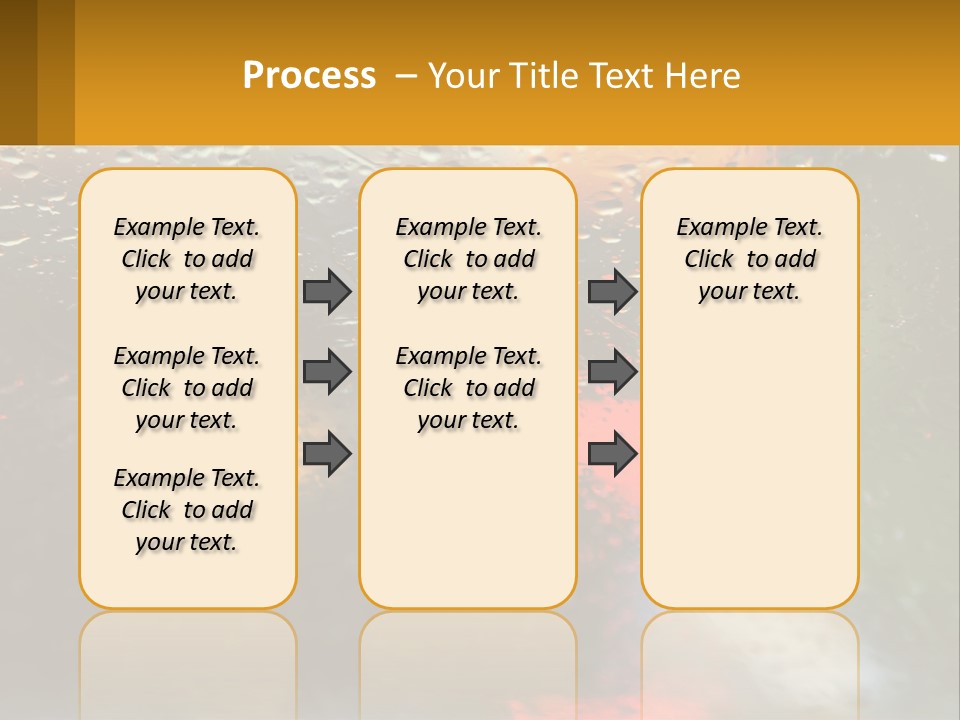 Rain Drops On The Windshield Of A Car PowerPoint Template