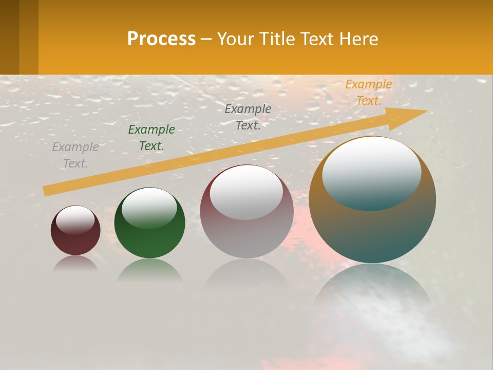 Rain Drops On The Windshield Of A Car PowerPoint Template