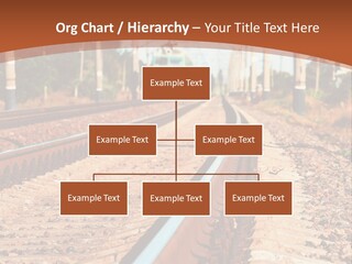 A Train On A Train Track With A Sky Background PowerPoint Template