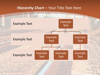 A Train On A Train Track With A Sky Background PowerPoint Template