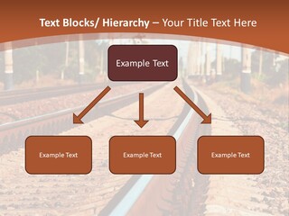A Train On A Train Track With A Sky Background PowerPoint Template