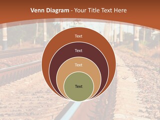 A Train On A Train Track With A Sky Background PowerPoint Template