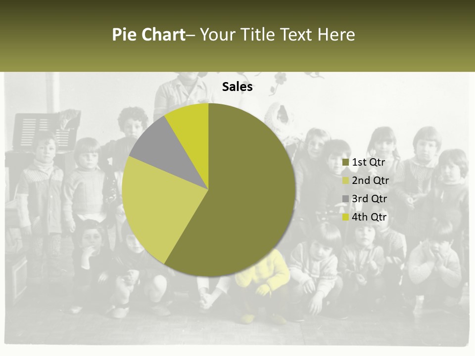 A Group Of Children Posing For A Picture PowerPoint Template