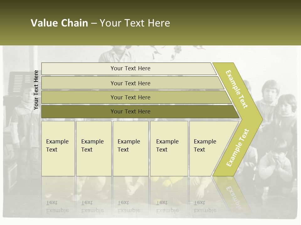 A Group Of Children Posing For A Picture PowerPoint Template
