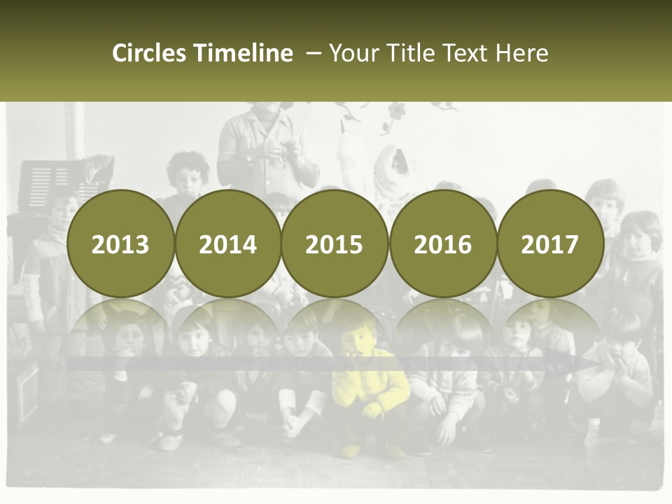 A Group Of Children Posing For A Picture PowerPoint Template