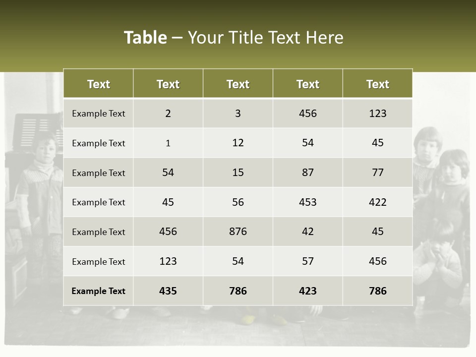 A Group Of Children Posing For A Picture PowerPoint Template