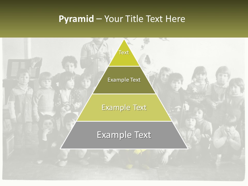 A Group Of Children Posing For A Picture PowerPoint Template