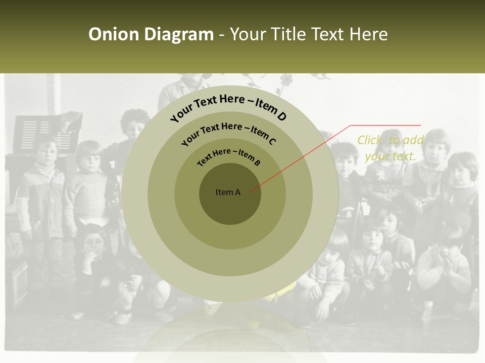 A Group Of Children Posing For A Picture PowerPoint Template