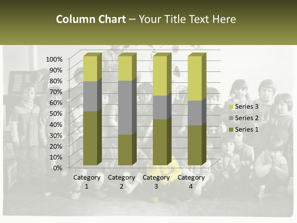 A Group Of Children Posing For A Picture PowerPoint Template