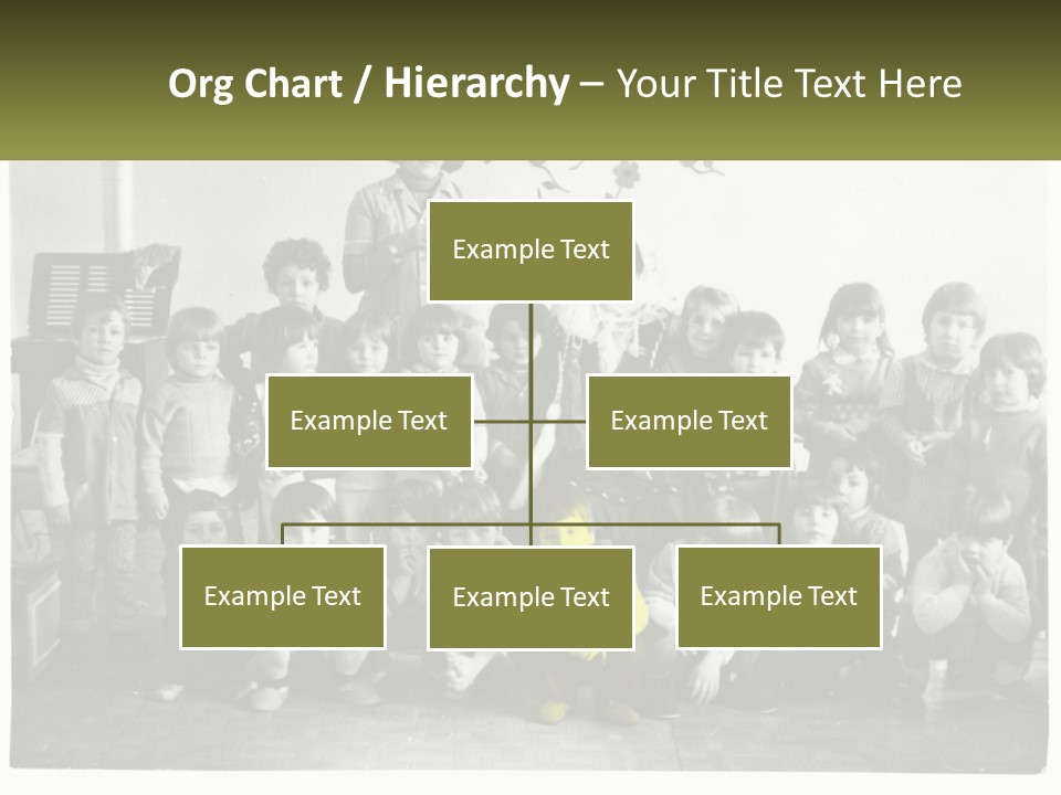 A Group Of Children Posing For A Picture PowerPoint Template