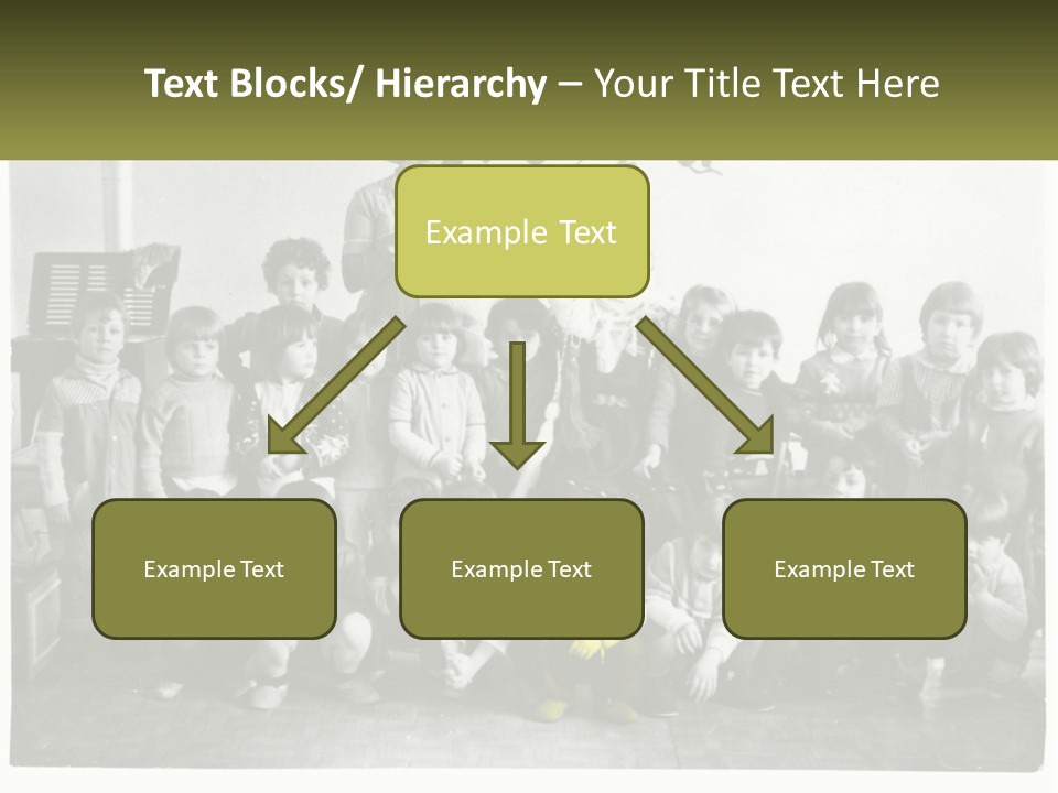A Group Of Children Posing For A Picture PowerPoint Template