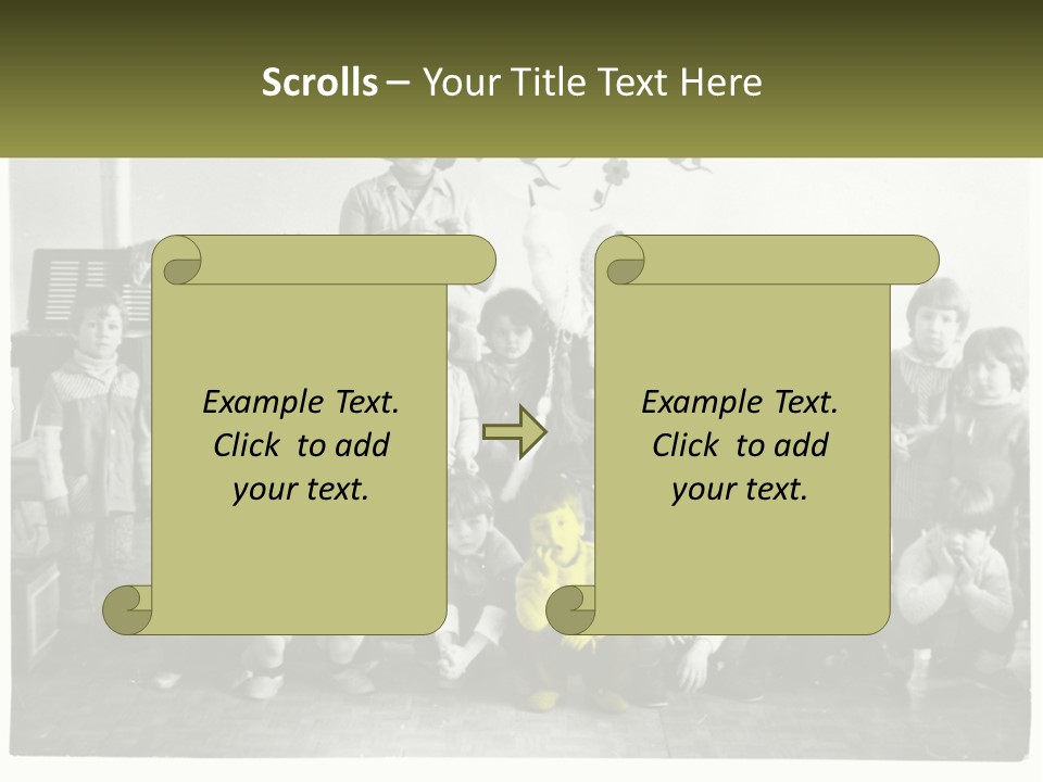 A Group Of Children Posing For A Picture PowerPoint Template