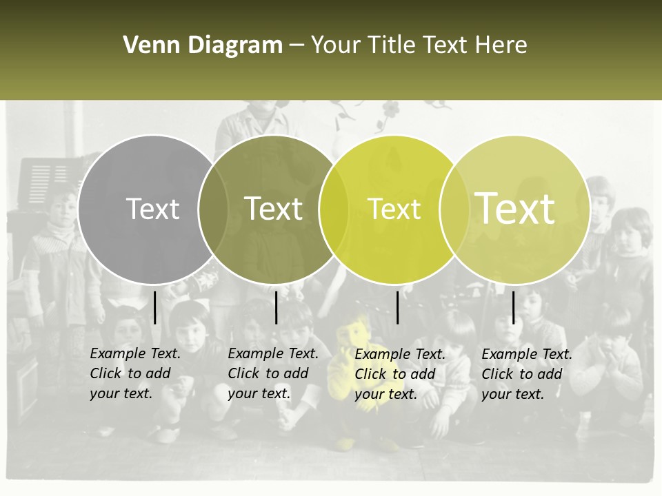 A Group Of Children Posing For A Picture PowerPoint Template