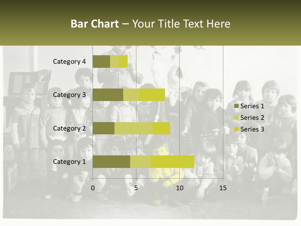 A Group Of Children Posing For A Picture PowerPoint Template