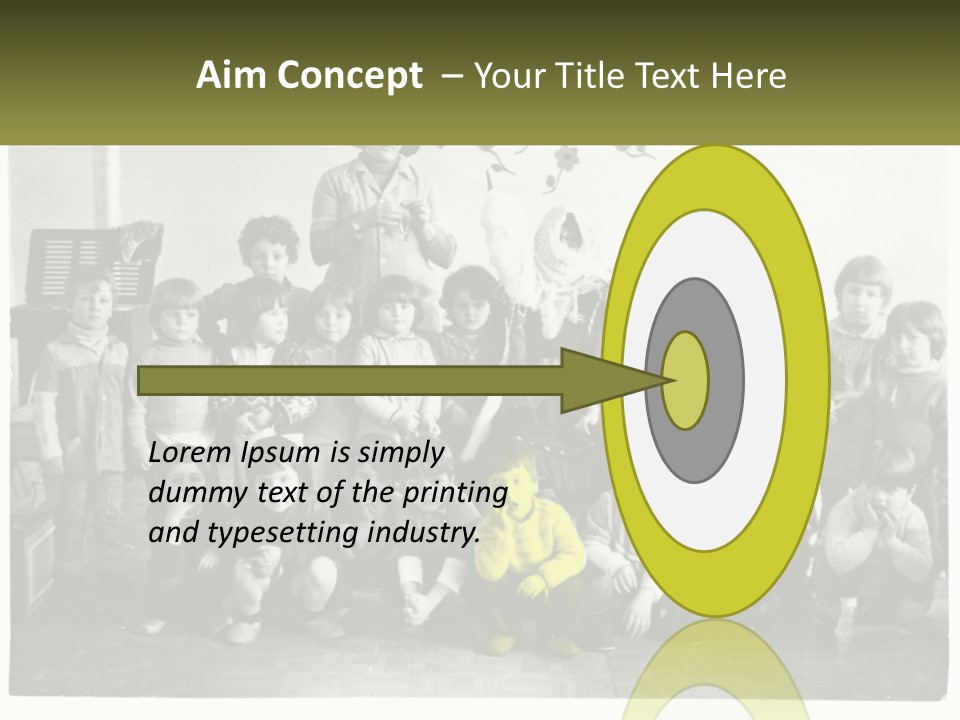 A Group Of Children Posing For A Picture PowerPoint Template