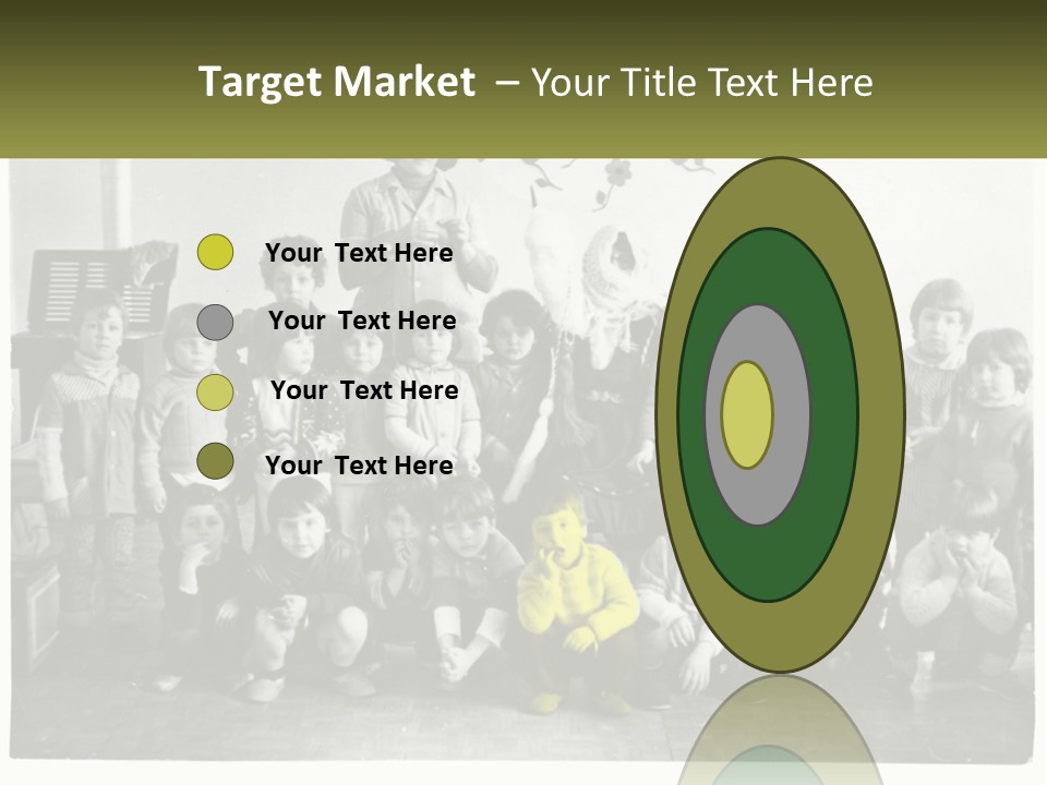 A Group Of Children Posing For A Picture PowerPoint Template