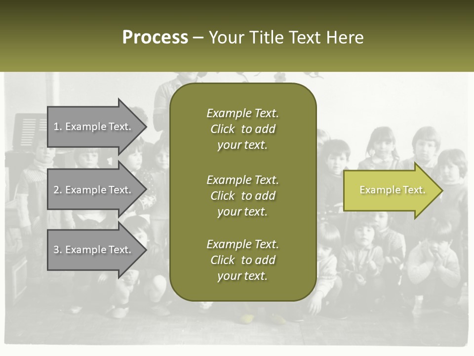 A Group Of Children Posing For A Picture PowerPoint Template