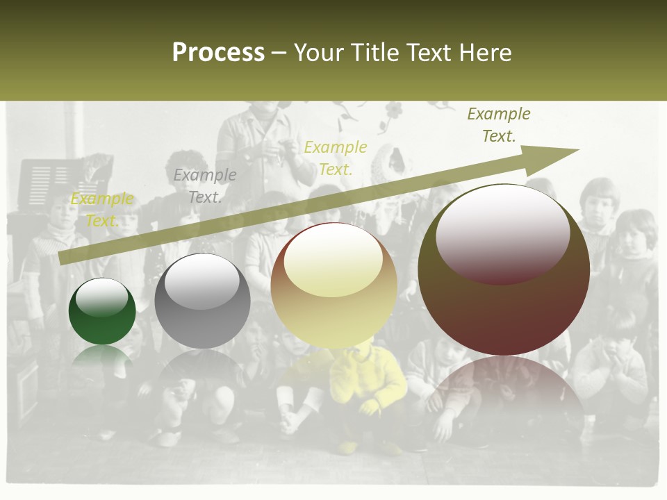 A Group Of Children Posing For A Picture PowerPoint Template