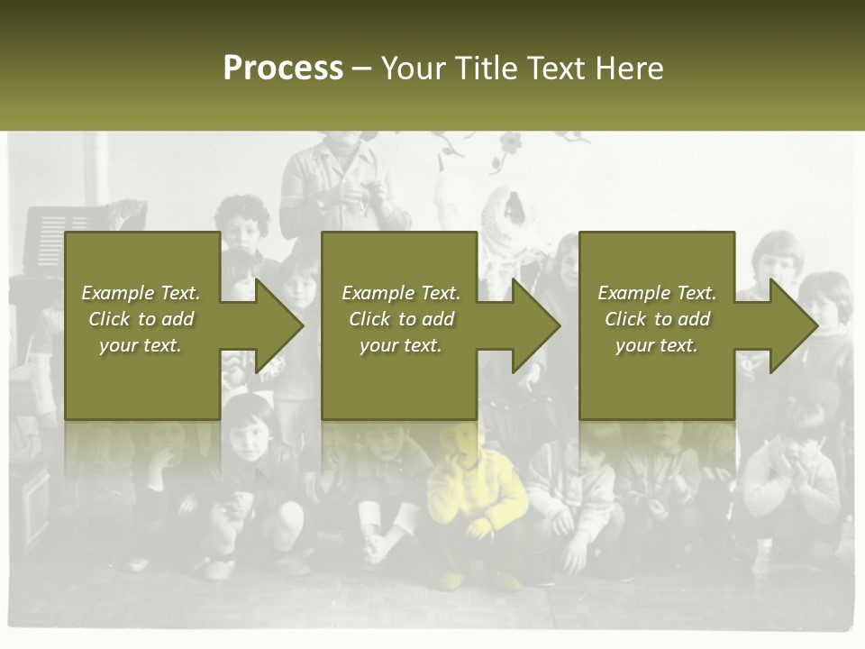 A Group Of Children Posing For A Picture PowerPoint Template