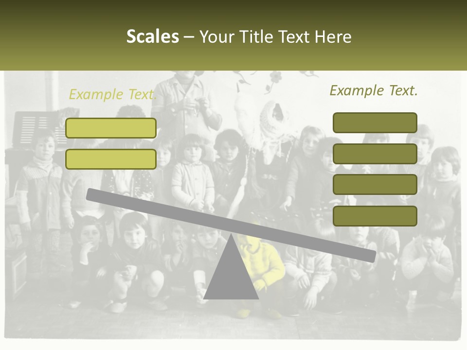 A Group Of Children Posing For A Picture PowerPoint Template