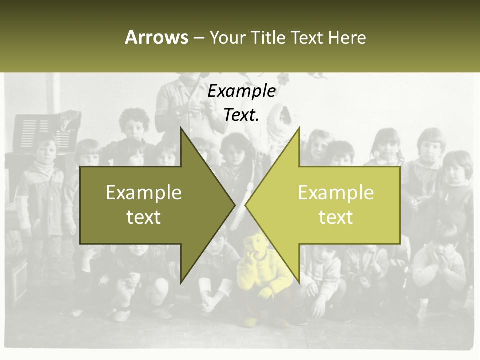 A Group Of Children Posing For A Picture PowerPoint Template