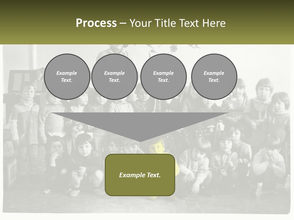 A Group Of Children Posing For A Picture PowerPoint Template