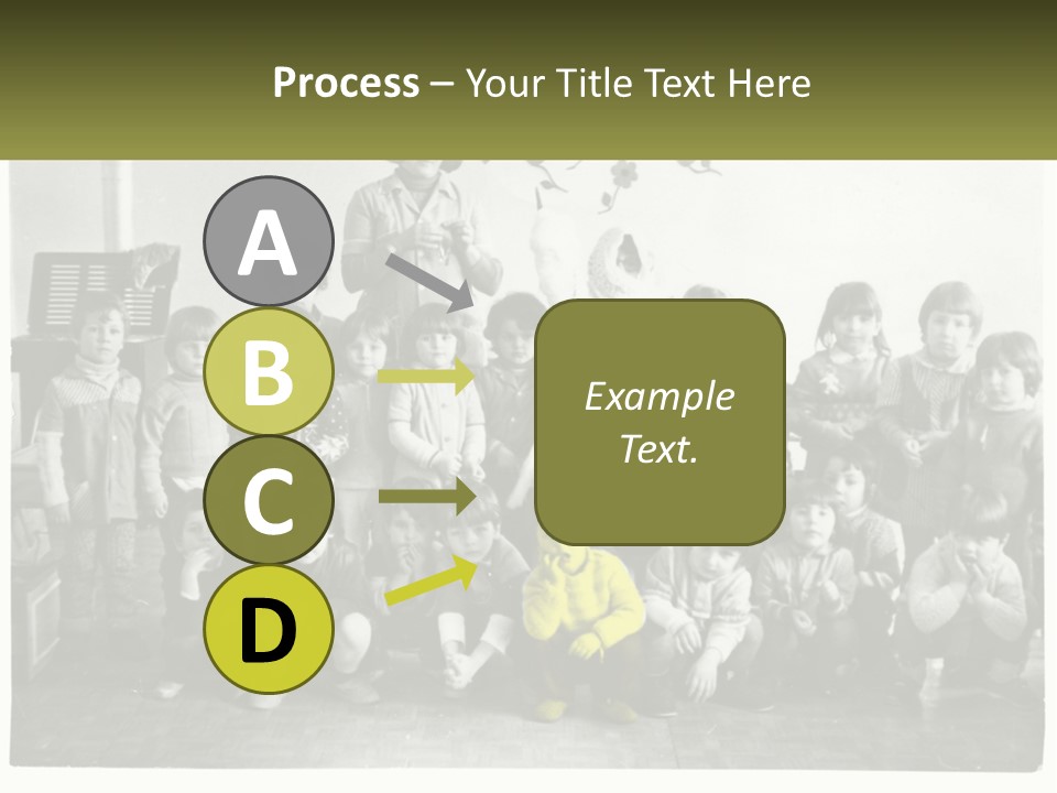 A Group Of Children Posing For A Picture PowerPoint Template