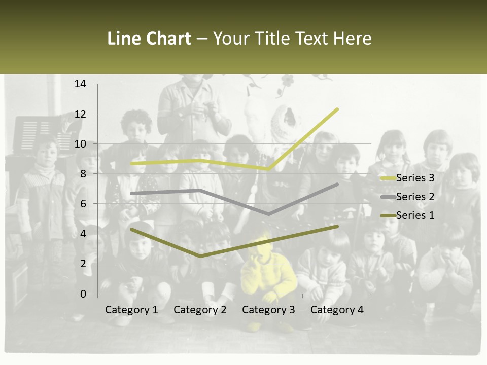 A Group Of Children Posing For A Picture PowerPoint Template