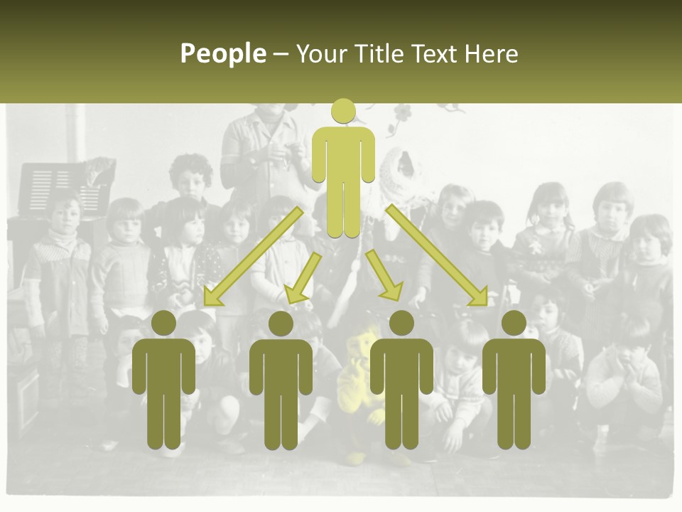 A Group Of Children Posing For A Picture PowerPoint Template