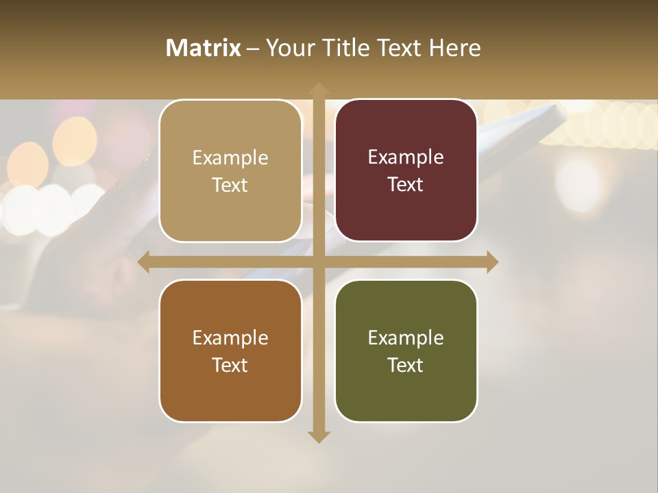 A Person Using A Cell Phone In A City At Night PowerPoint Template