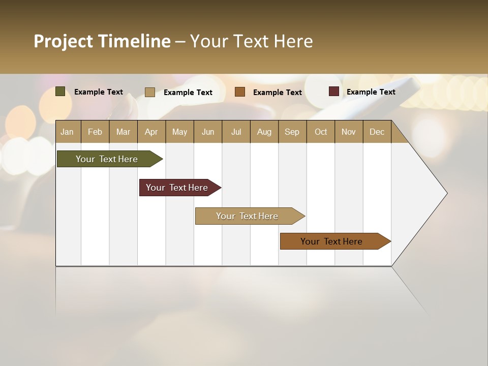 A Person Using A Cell Phone In A City At Night PowerPoint Template