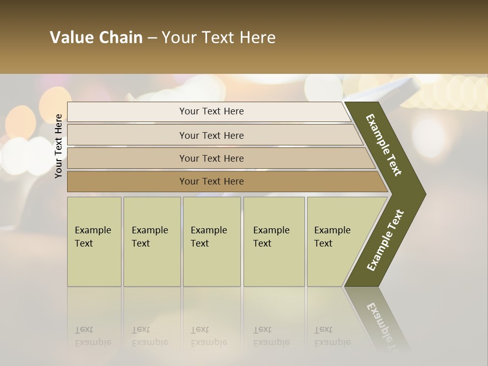 A Person Using A Cell Phone In A City At Night PowerPoint Template
