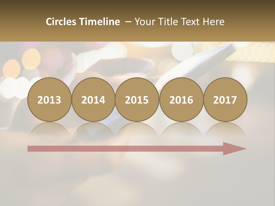 A Person Using A Cell Phone In A City At Night PowerPoint Template