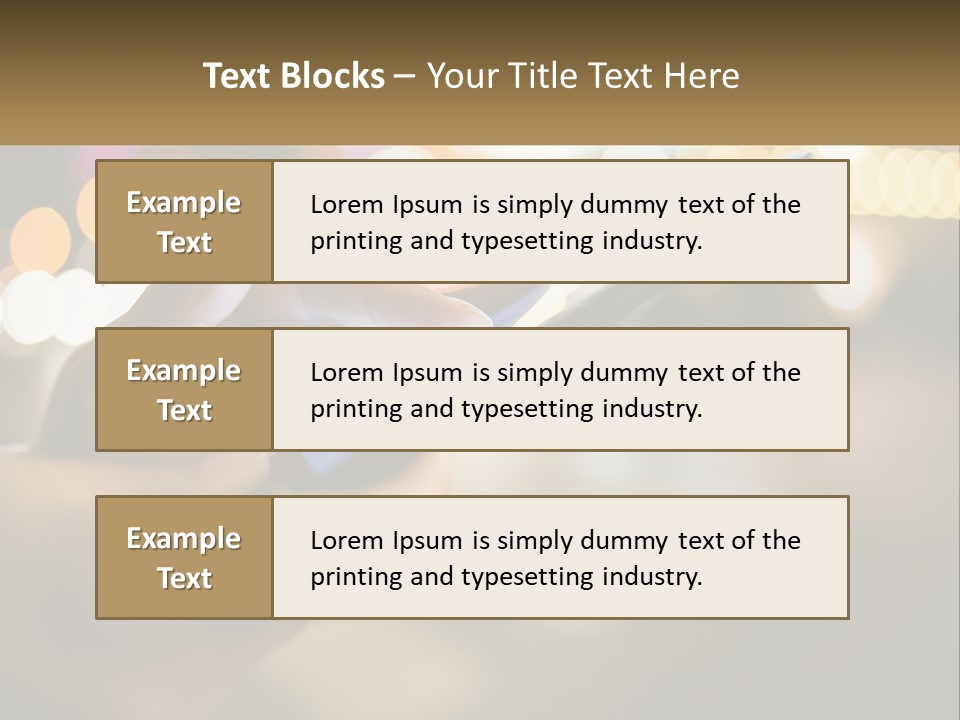 A Person Using A Cell Phone In A City At Night PowerPoint Template