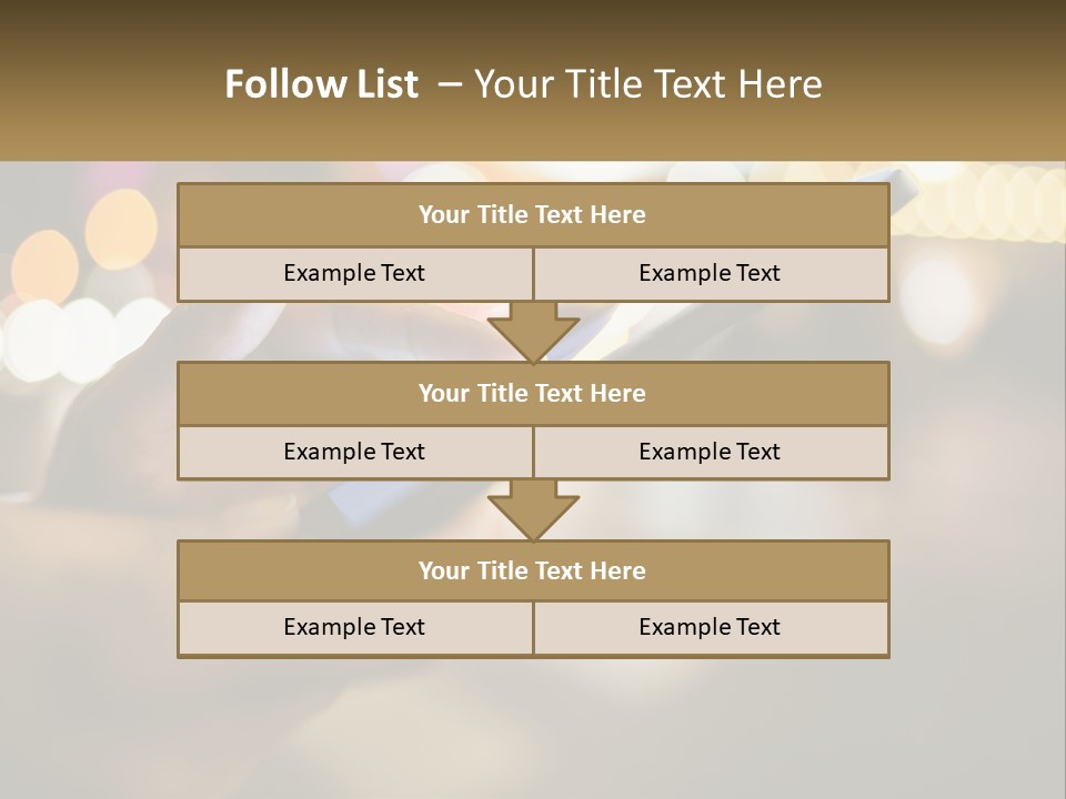 A Person Using A Cell Phone In A City At Night PowerPoint Template