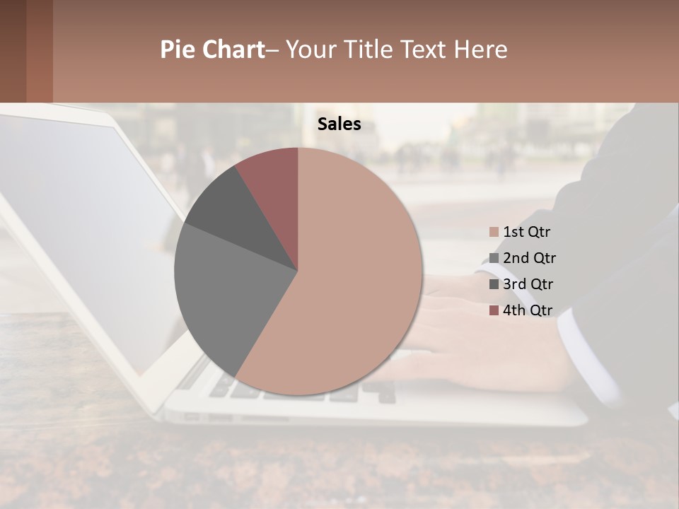 A Person Typing On A Laptop On A Table PowerPoint Template