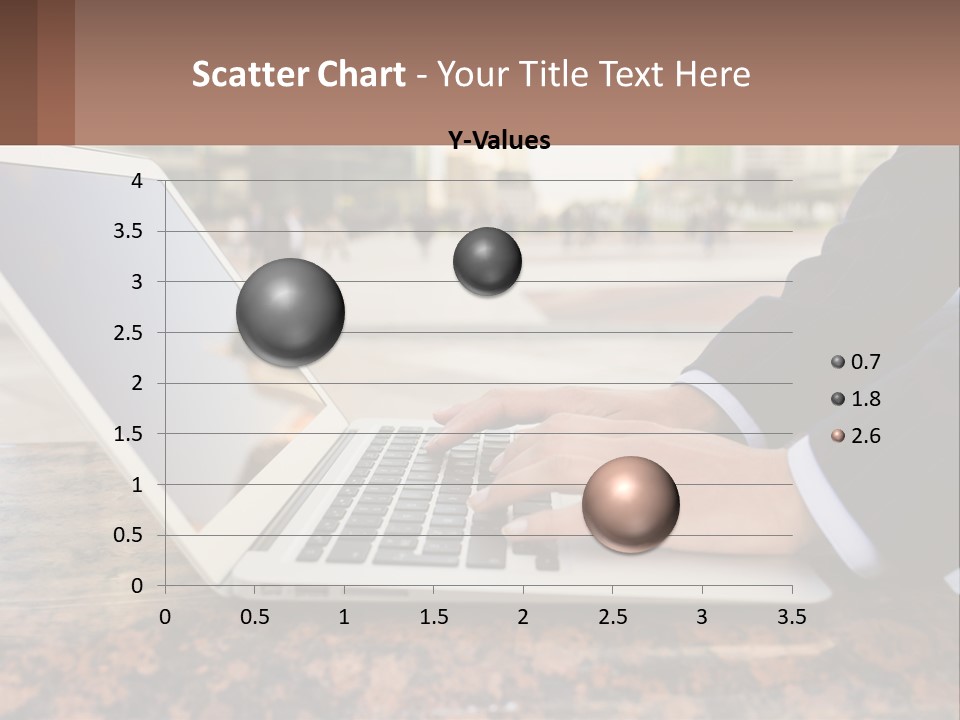 A Person Typing On A Laptop On A Table PowerPoint Template