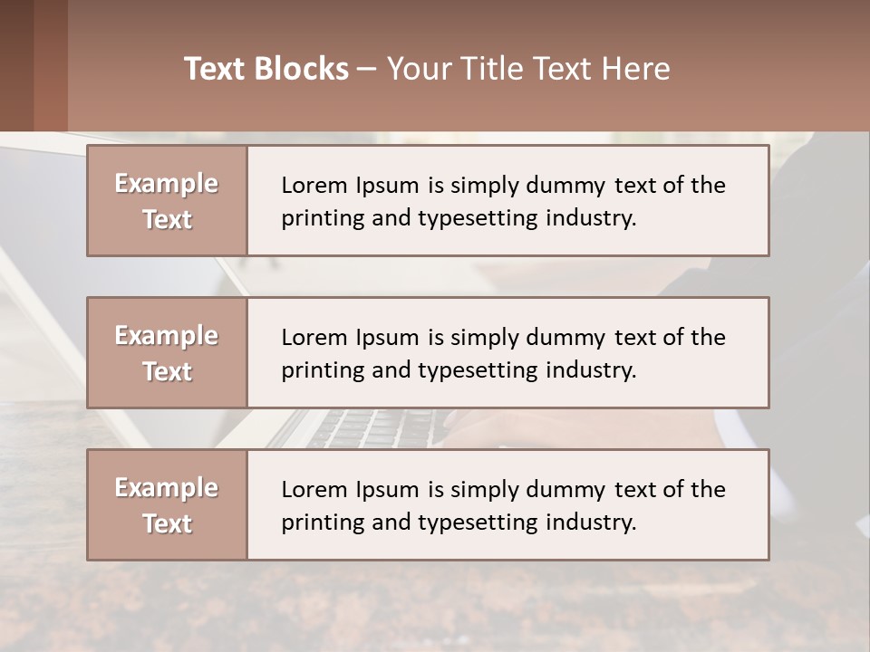 A Person Typing On A Laptop On A Table PowerPoint Template