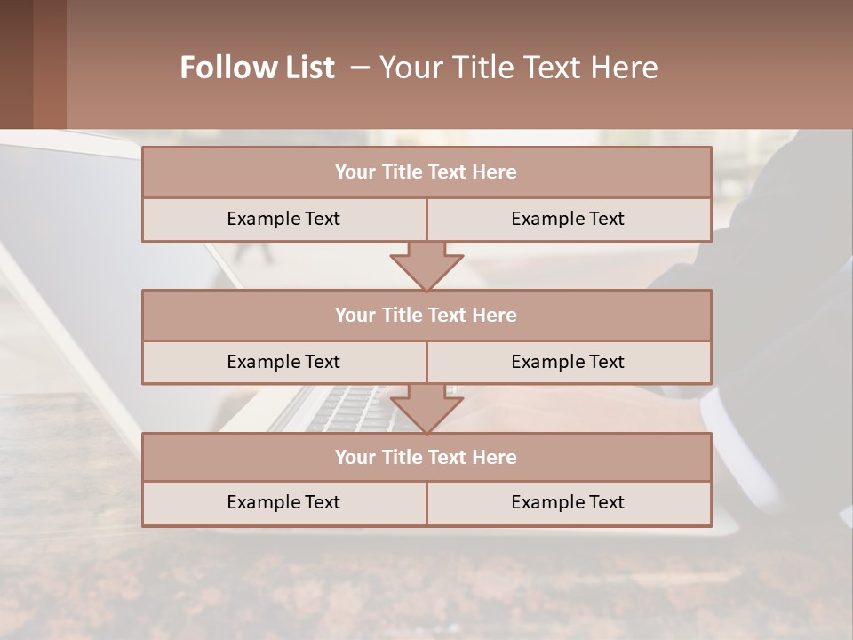 A Person Typing On A Laptop On A Table PowerPoint Template