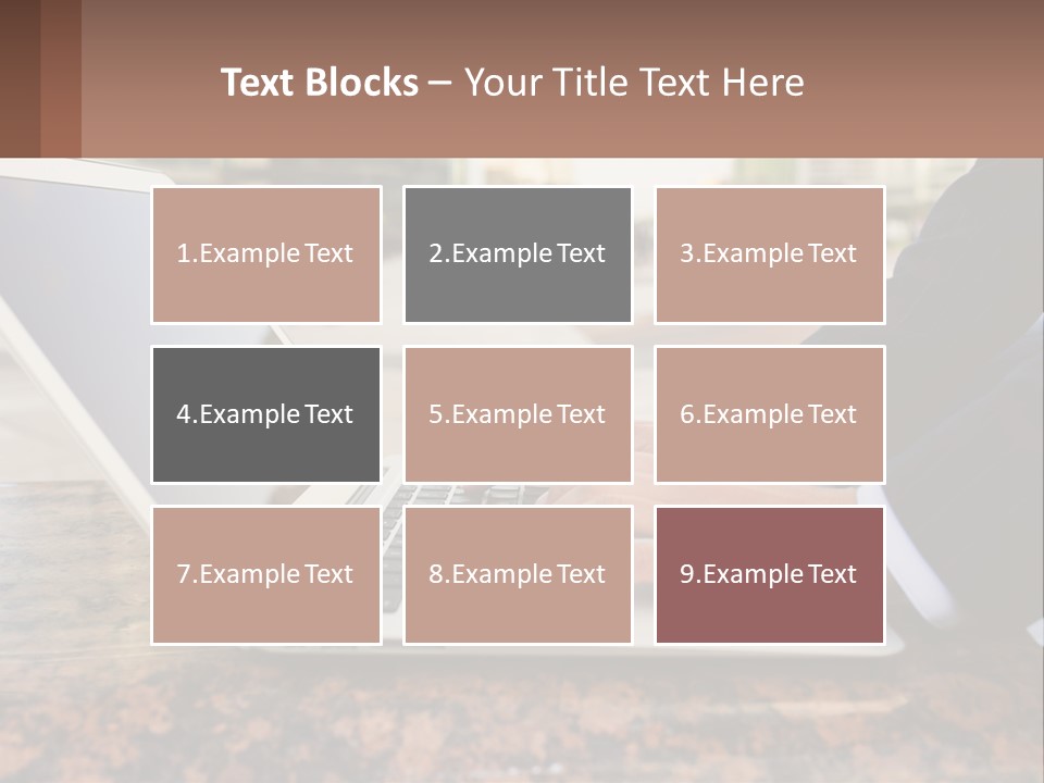 A Person Typing On A Laptop On A Table PowerPoint Template