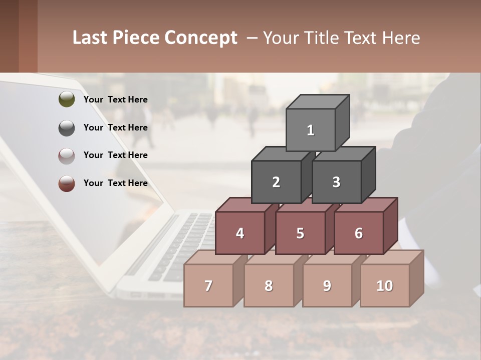 A Person Typing On A Laptop On A Table PowerPoint Template