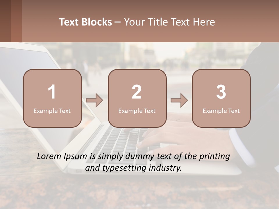 A Person Typing On A Laptop On A Table PowerPoint Template