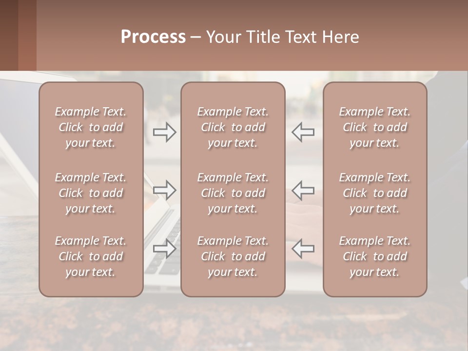 A Person Typing On A Laptop On A Table PowerPoint Template