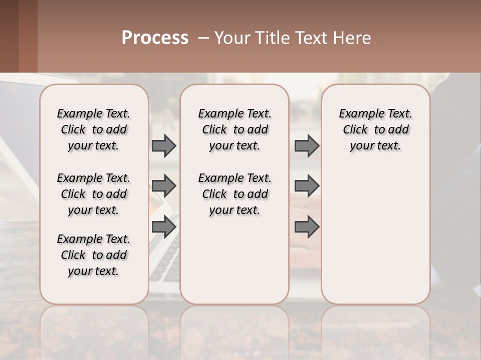 A Person Typing On A Laptop On A Table PowerPoint Template