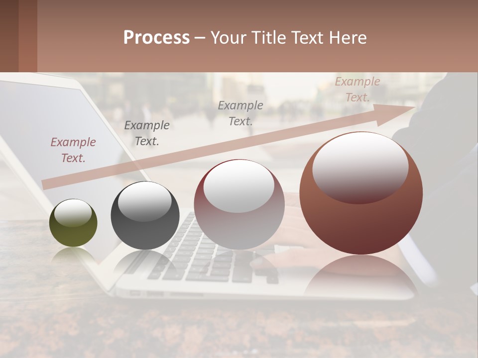 A Person Typing On A Laptop On A Table PowerPoint Template