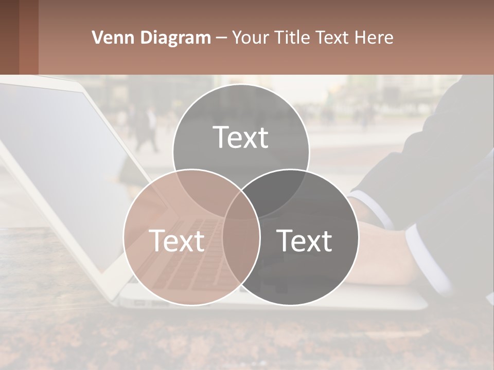 A Person Typing On A Laptop On A Table PowerPoint Template