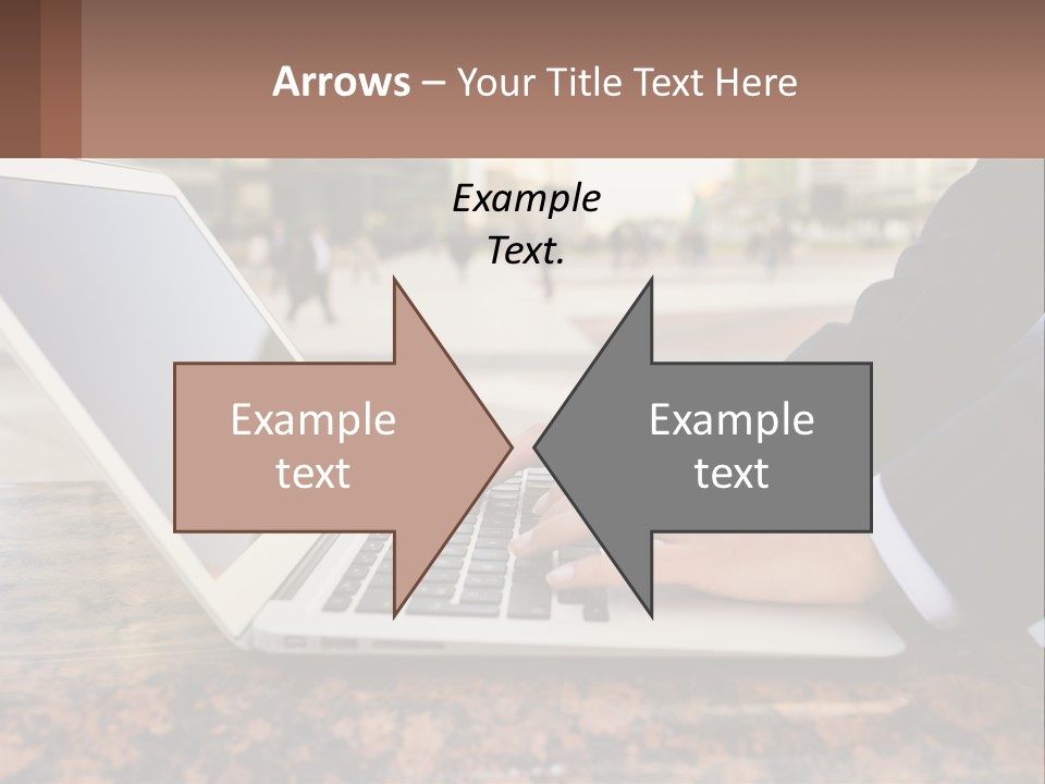 A Person Typing On A Laptop On A Table PowerPoint Template