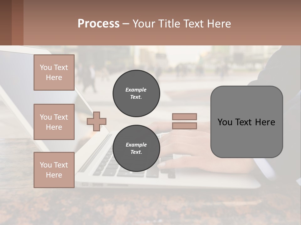A Person Typing On A Laptop On A Table PowerPoint Template