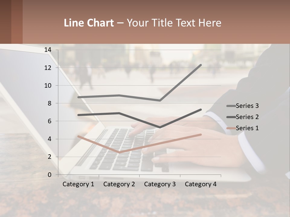 A Person Typing On A Laptop On A Table PowerPoint Template