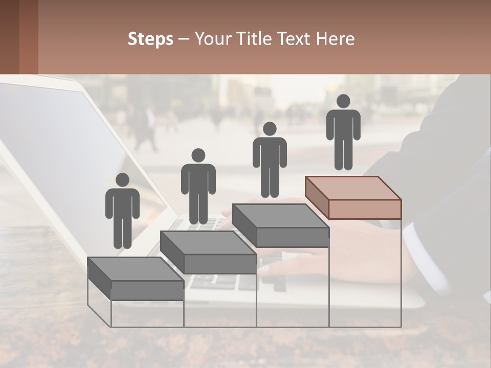 A Person Typing On A Laptop On A Table PowerPoint Template